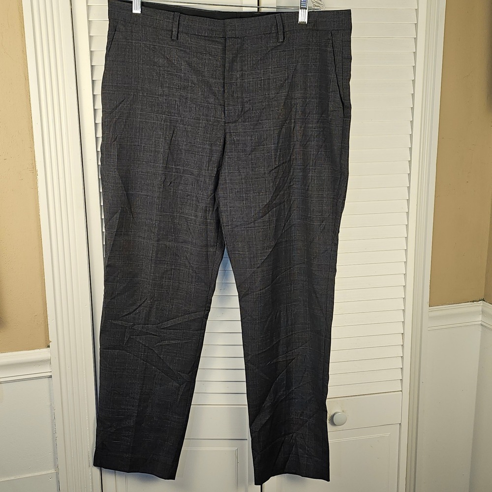 NWT J Crew Mens Navy Glen Stretch‎ Wool Bowery Dress Pants 36x30